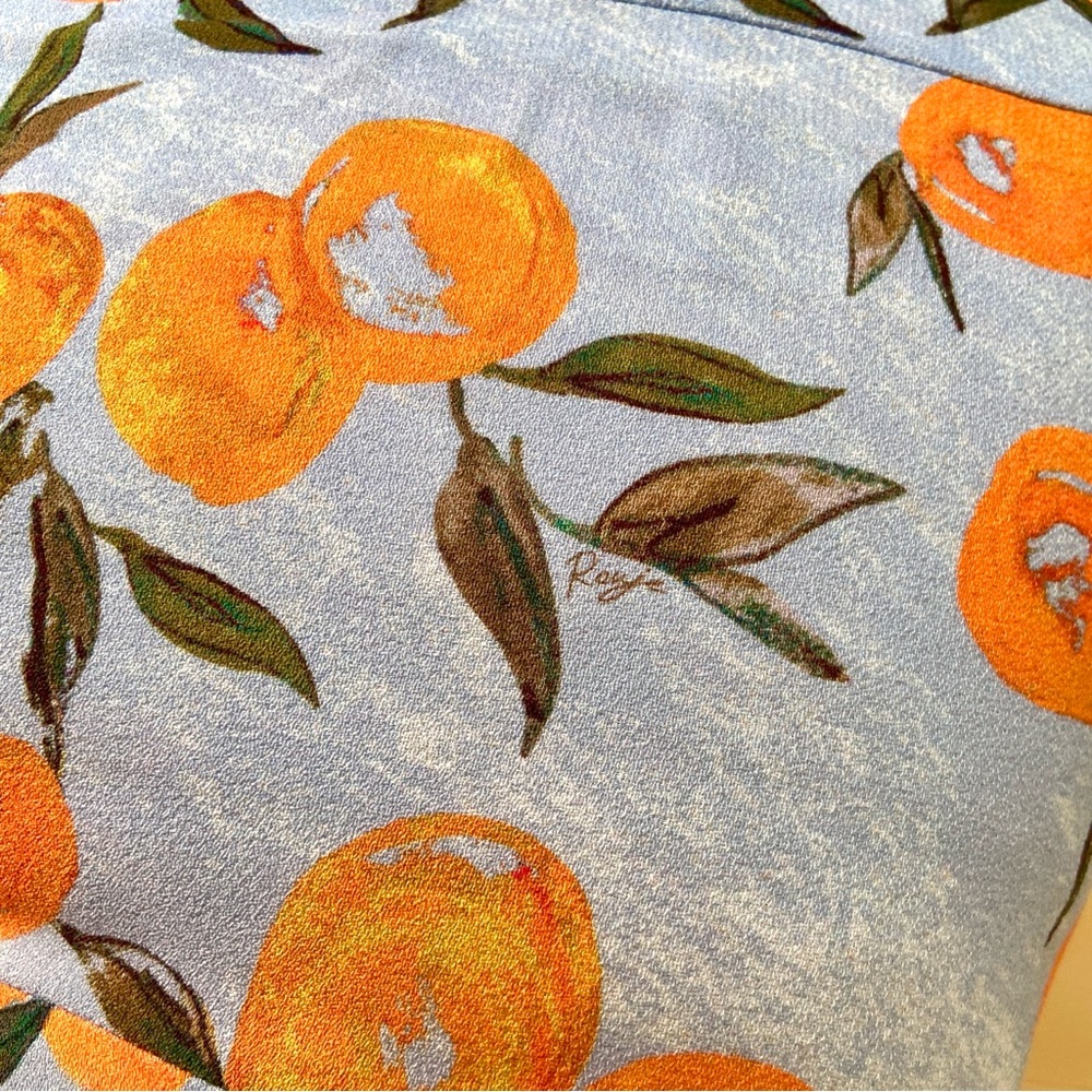 $230 Rouje Gabinette Wrap Button Dress in Clementine - Picture 8 of 10